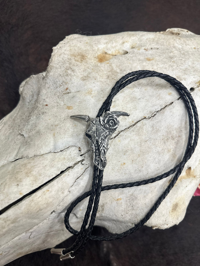 Longhorn Rose Bolo Tie