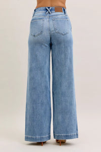 High Waist Double Button Trouser