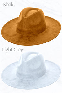 Suede Teardrop Fedora