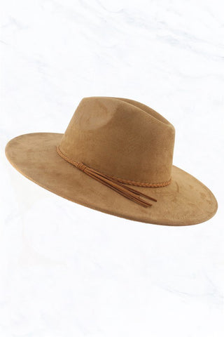 Suede Fedora Western Hat