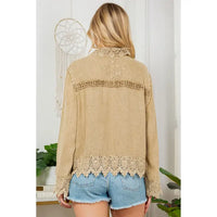Young Thread's Lace-Inspired Trucker Jacket Top