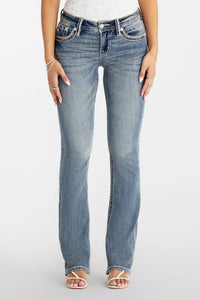 Sylvie Stitched Bootcut Jeans
