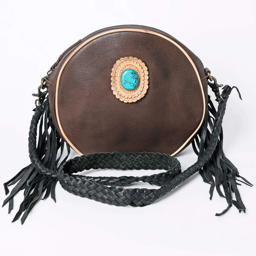 Leather Round Bag