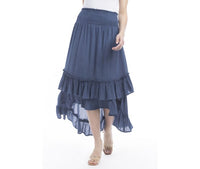 Myra Tiered High Low Skirt