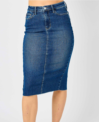 Judy Blue Denim Skirt Plus