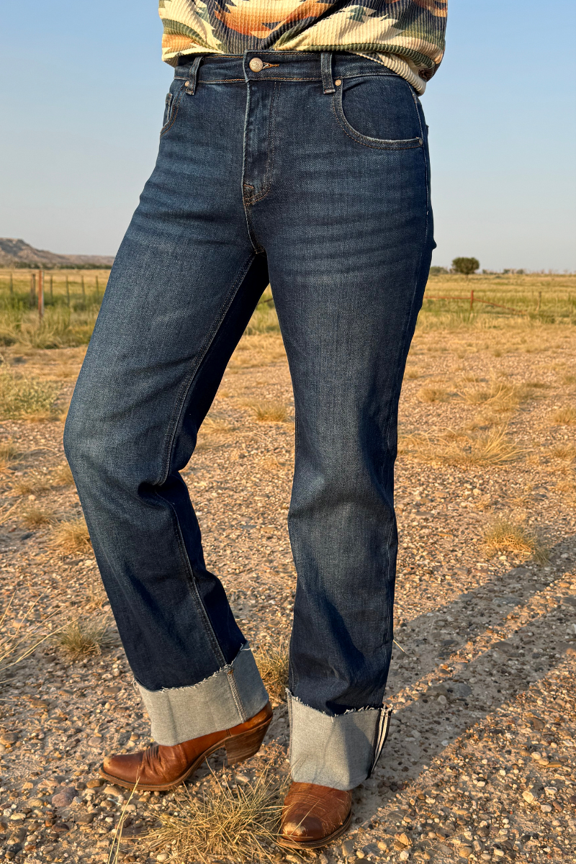 Sterling Kreek Cuffed Straight Leg Jeans