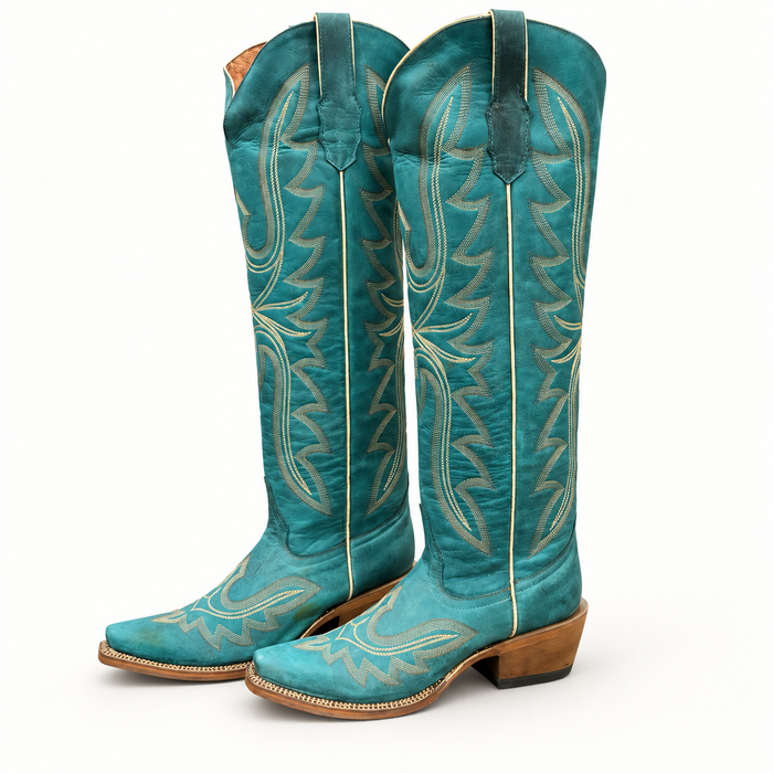 Tanner Mark Cherokee Turquoise Tall Western Boots | Boot Reserve Special Order