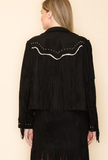 Black Western Fringe Jacket