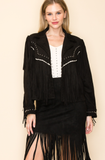 Black Western Fringe Jacket