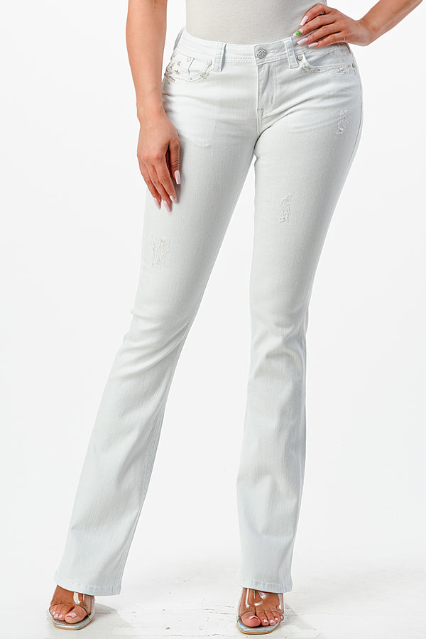 GLA White Bootcut Jeans