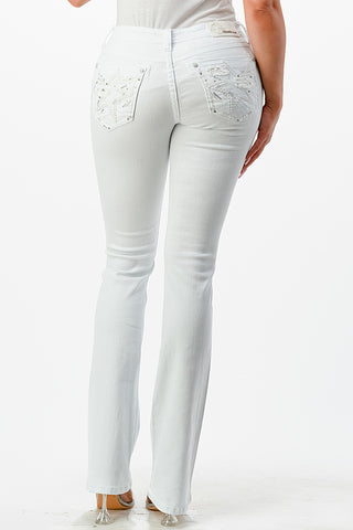 GLA White Bootcut Jeans