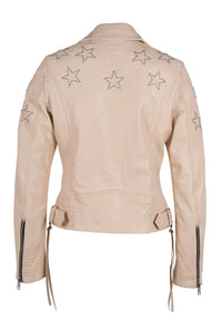 Mauritius White Leather Jacket