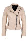 Mauritius White Leather Jacket