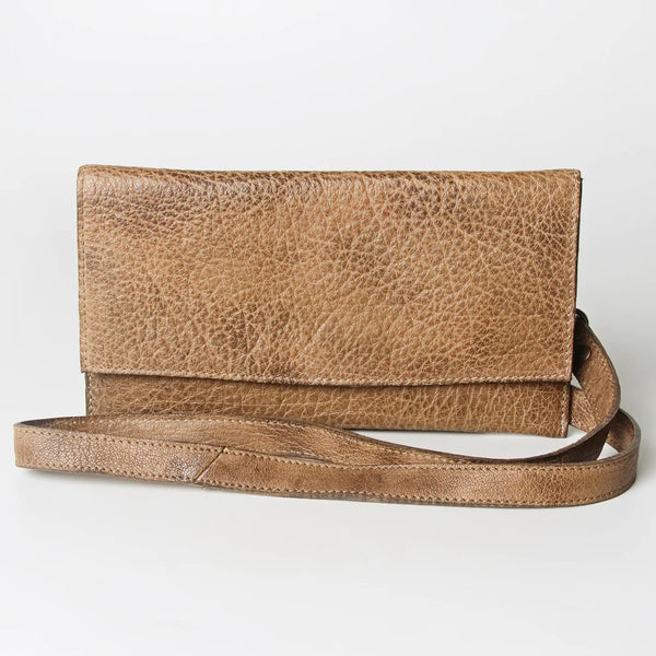 Leather Crossbody Wallet