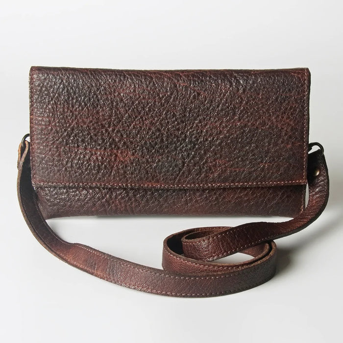 Leather Crossbody Wallet