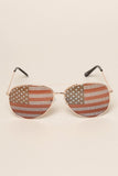Aviator American Flag Sunglasses
