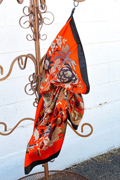 Wild Rags Orange Floral