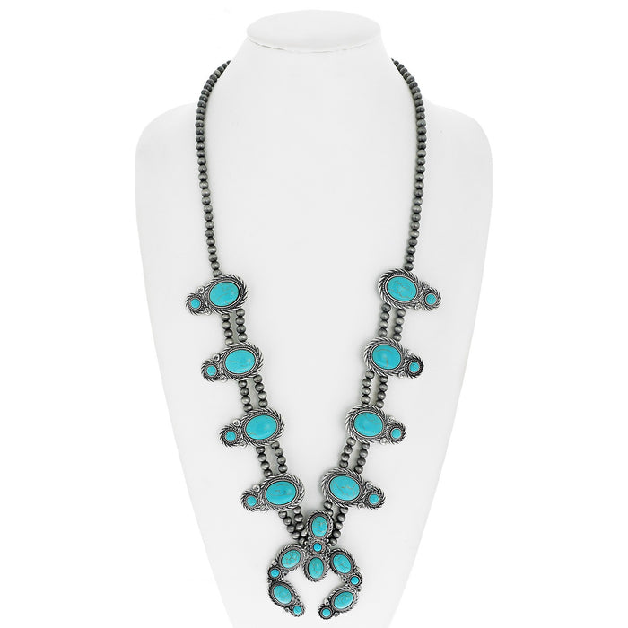 Beaded Turquoise Necklace