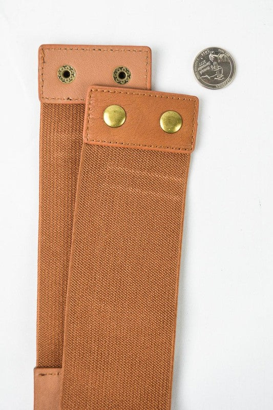 Elastic Western Buckle Belt