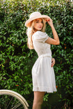 Puff Sleeve Midi Dress