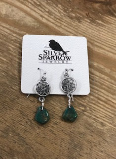 Silver Sparrow Earrings - Stone