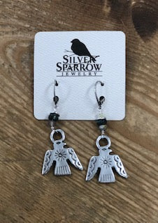 Silver Sparrow Earrings - Native Eagle