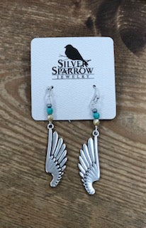 Silver Sparrow Earrings - Wings