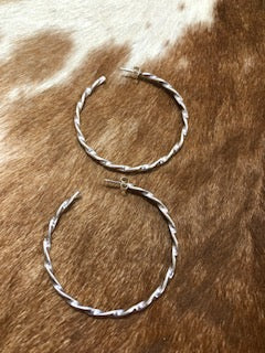 Silver Hoops