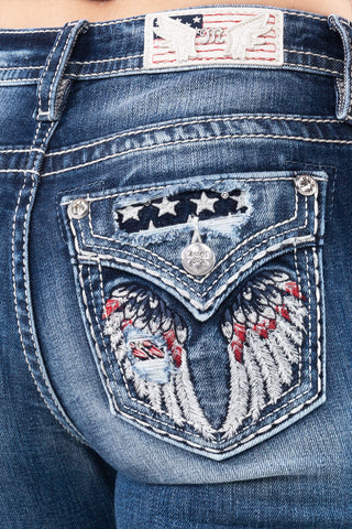 Miss Me Americana Bootcut Jeans