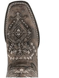 Corral Sand Embroidered Square Toed Boots