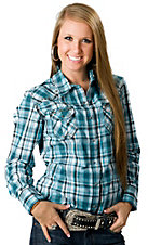 Cowboy Hardward Plaid Embroidered Top