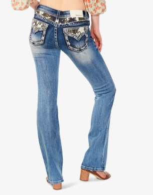 GLA Camo Yoke Bootcut