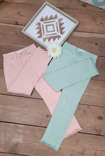 Mid Rise Straight Jeans