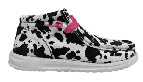 Gypsy Jazz Cow Print High Top Sneakers
