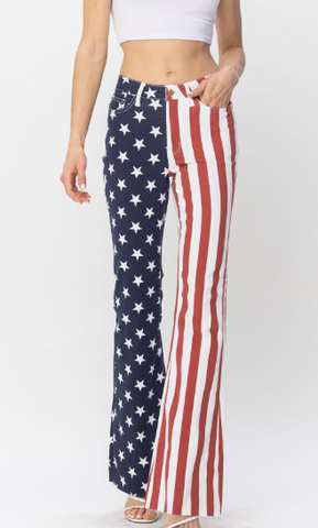 Flag Flare Jeans