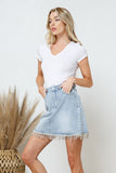 Sparkle Jean Skirt
