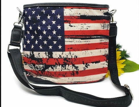 American Flag Canvas Bag
