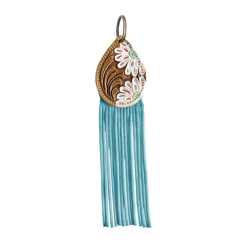 Leather Key Fob Daisy