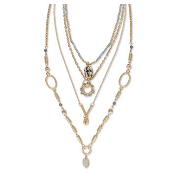 S-5056 Myra Brass Necklace
