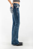 Rock Revival Shell Pink Boot Jeans