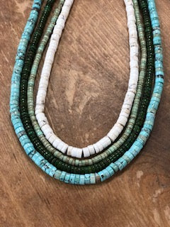 Stacked Turquoise Beads