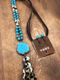 Stone Tassel Necklace