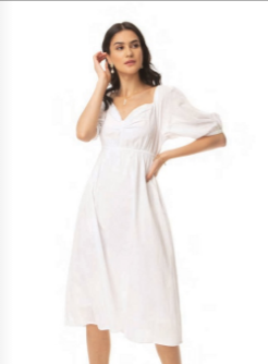 Myra White Dress